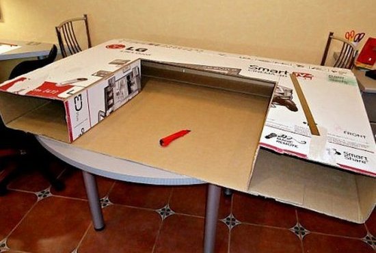 Формирование из коробки образа камина