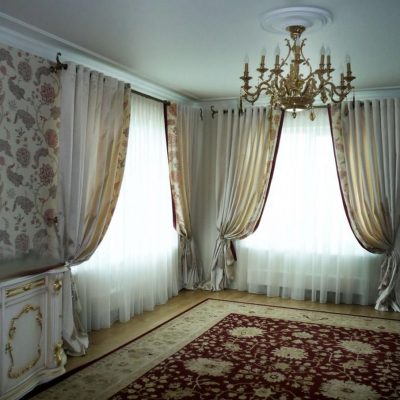 Зал -спальня с люверсами