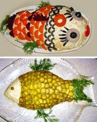 селедка под шубой украшение
