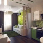 Перегородка между кухней и гостиной