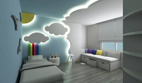 Натяжные потолки в детскую комнату