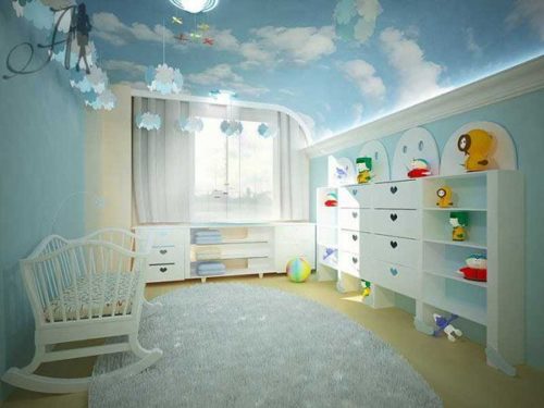 Натяжные потолки в детскую комнату