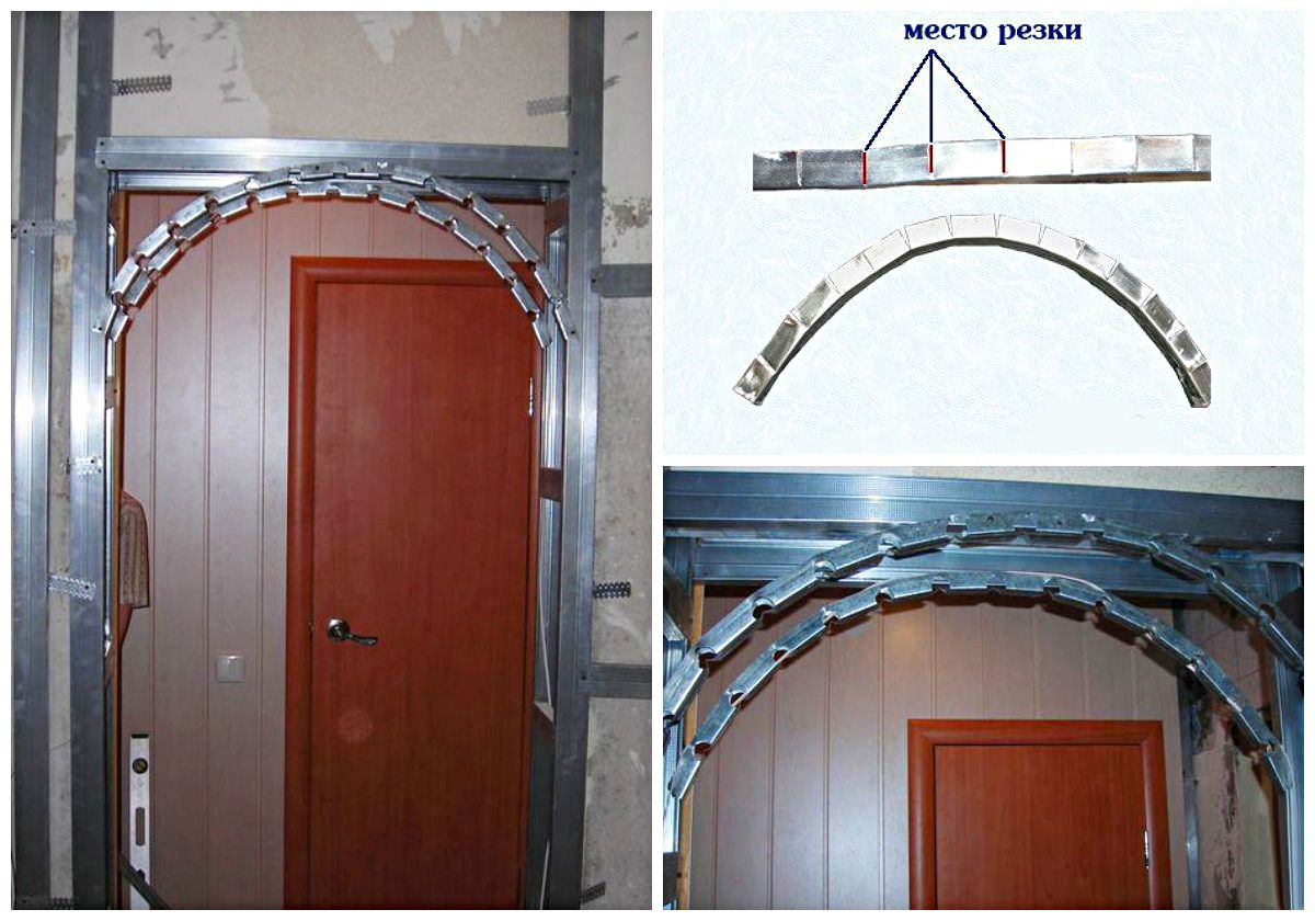Арка своими руками: пошаговая инструкция (гипсокартон), 3 способа